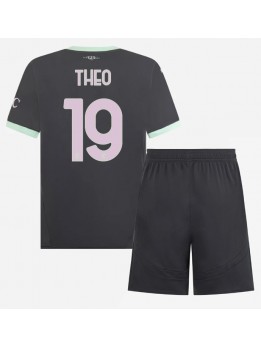 AC Milan Theo Hernandez #19 Dječji Rezervni Dres kompleti 2024-25 Kratak Rukavima (+ kratke hlače)